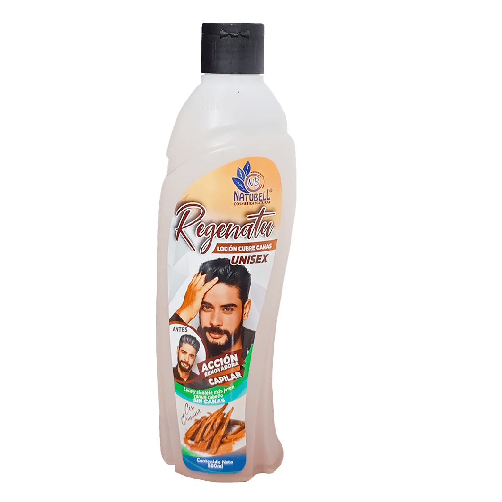 REGENATU TINTE QUITA CANAS LIQUIDO 500 CC NATUBELL