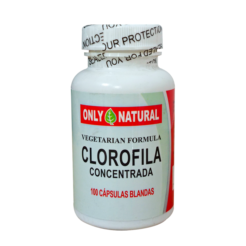 CLOROFILA CONCENTRADA CAPSULAS BLANDAS X 100 ONLY NATURAL
