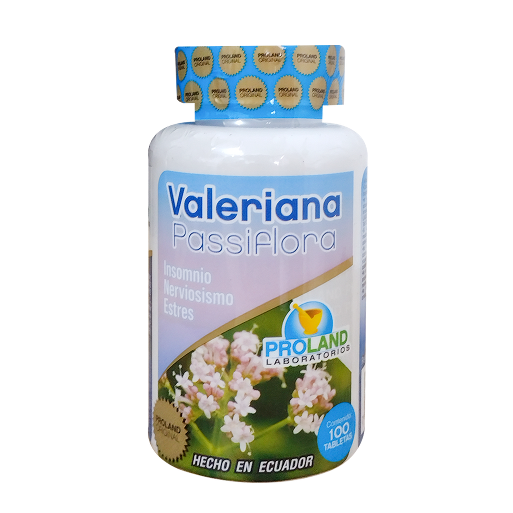 VALERIANA PASSIFLORA TABLETAS X 100 PROLAND