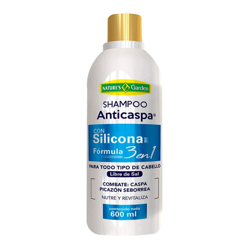 SHAMPOO ANTICASPA FAMILIAR 600ML NATURES GARDEN