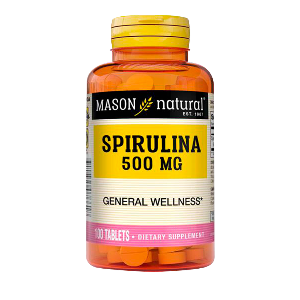 SPIRULINA DE 500 MG TABLETAS X 100 MASON
