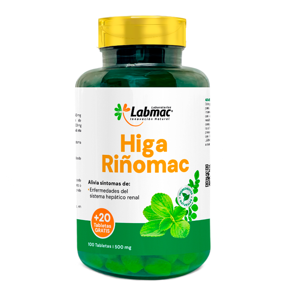 HIGA RIÑOMAC 500MG TABLETAS X100+20 LABMAC