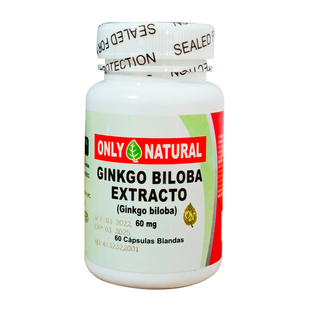 GINKGO BILOBA CAPSULAS X60 ONLY NATURAL