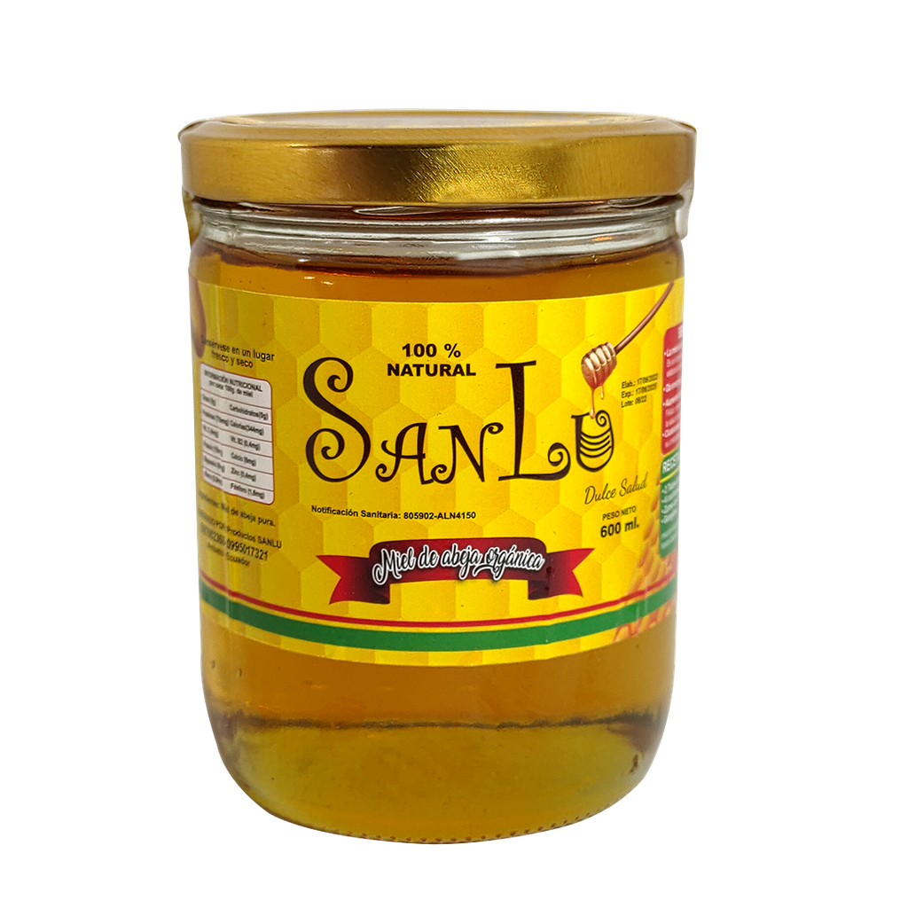MIEL DE ABEJA ORGANICA 600GR SAN LU