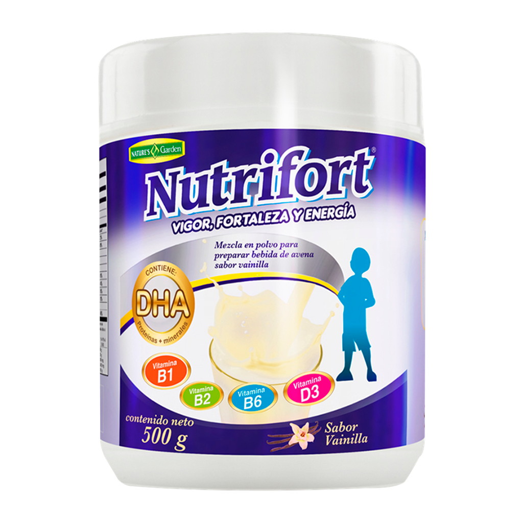 NUTRIFORT VAINILLA POLVO 500G NATURES GARDEN