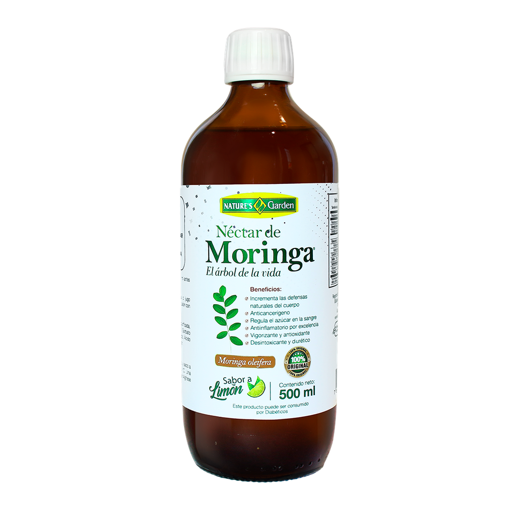 NECTAR DE MORINGA FRASCO 500 ML NATURES GARDEN