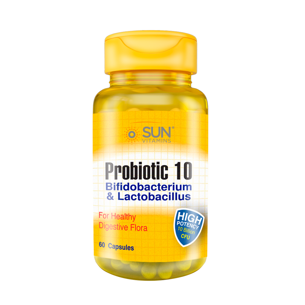 PROBIOTIC 10 BIFIDOBACTERIUM & LACTOBACILUS CAPSULAS X60 SUN VITAMINS