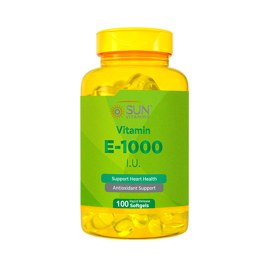 VITAMIN E 1000 I.U. SOFTHGEL X100 SUN VITAMINS