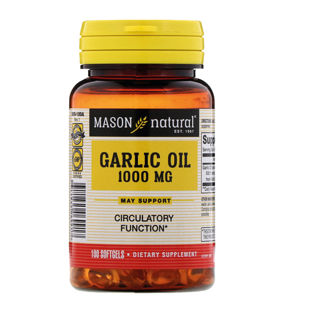 GARLIC OIL 1000 AJO CAPSULAS X 100 MASON