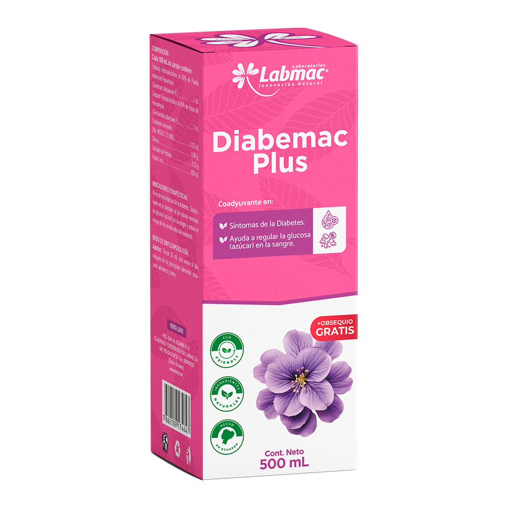 DIABEMAC PLUS JARABE 500ML LABMAC