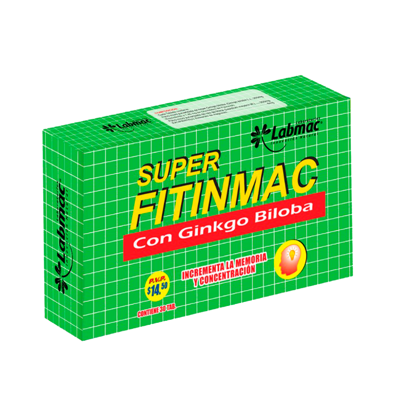 SUPER FITINMAC CON GINKGO BILOBA TABLETAS X30 LABMAC