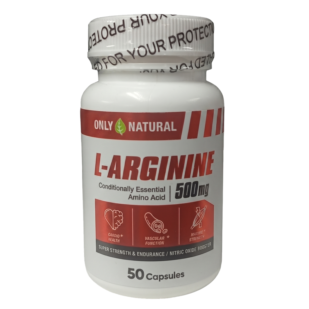 L- ARGININA CAPSULAS X50 500MG ONLY NATURAL