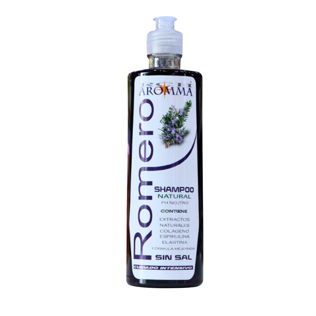 SHAMPOO NATURAL ROMERO SHAMPOO 500ML AROMMA
