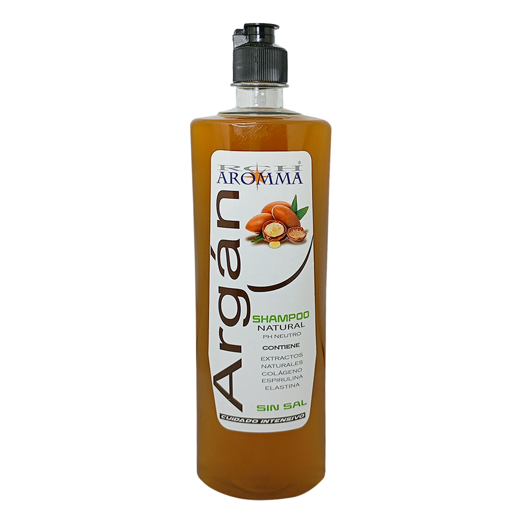 ARGAN SHAMPOO NATURAL SIN SAL 750ML AROMMA