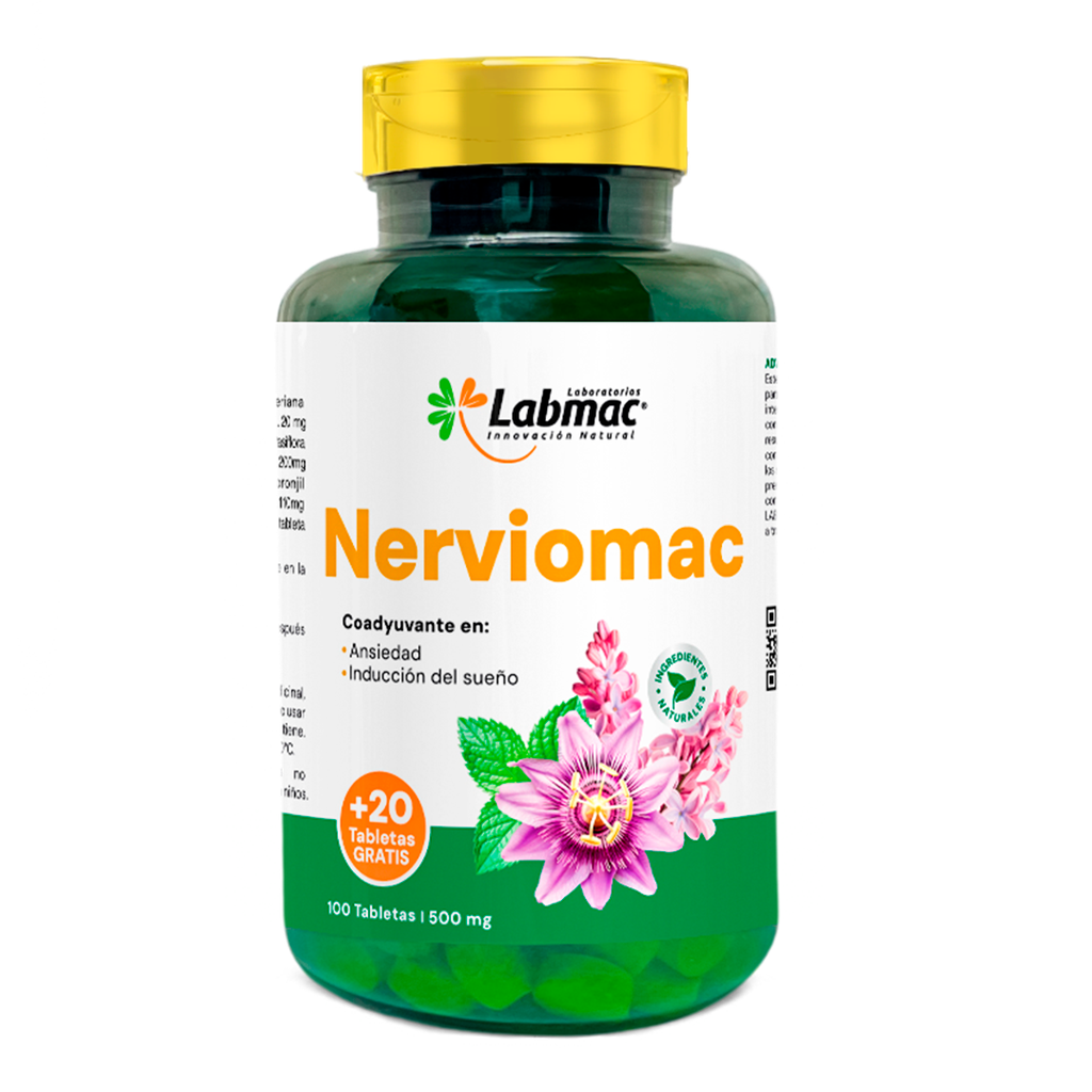 NERVIOMAC 500 MG TABLETAS X100+20 LABMAC