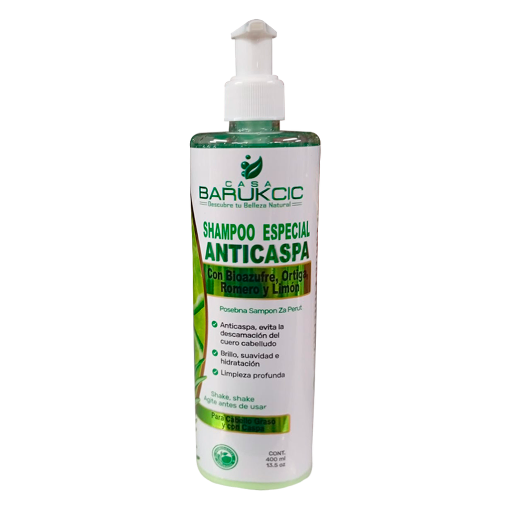 SHAMPOO ANTICASPA 400 ML CASA BARUKCIC
