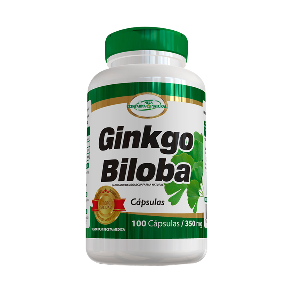 GINKGO BILOBA 350MG CAPSULAS X100 MEGA ECUAFARMA