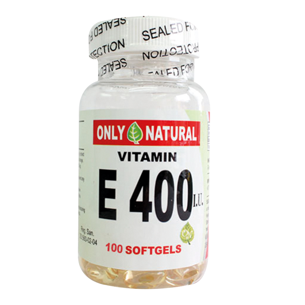 E 400 IU VITAMIN E CAP X 100 ONLY NATURAL