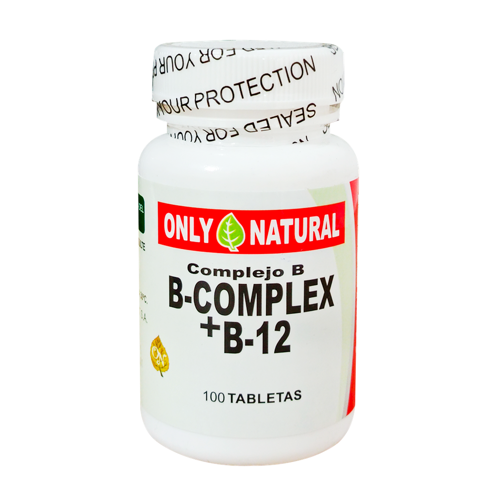 B-COMPLEX AND B12 TABLETAS X100 ONLY NATURAL