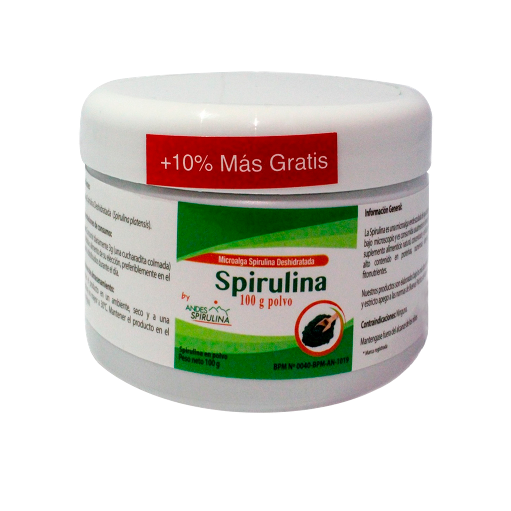 SPIRULINA POLVO 100G ANDES SPIRULINA