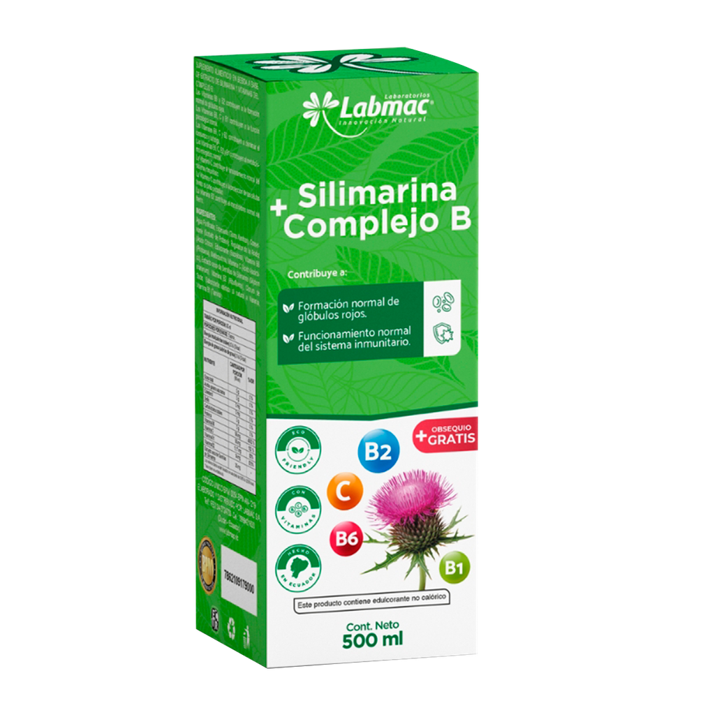 SILIMARINA + COMPLEJO B JARABE DE 500ML LABMAC