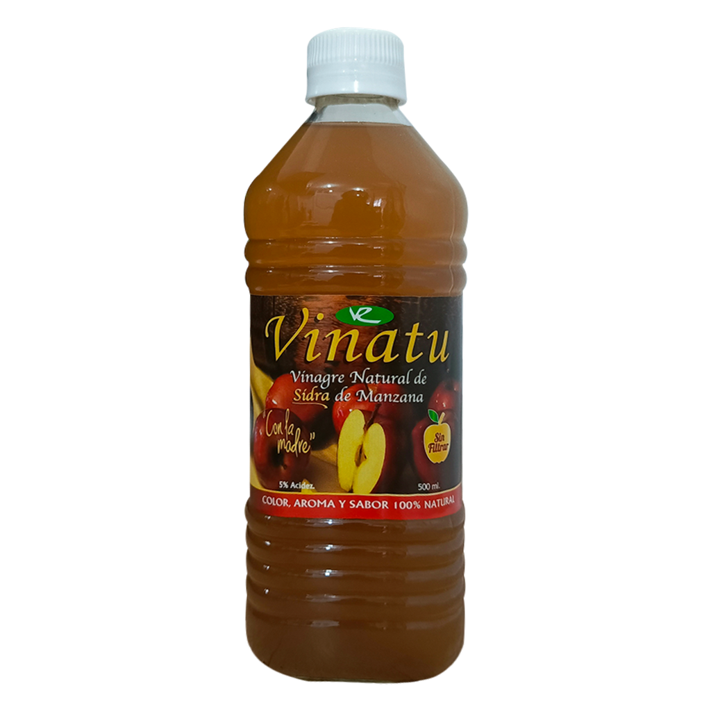 VINATU VINAGRE DE MANZANA CON MADRE JARABE 500ML VR
