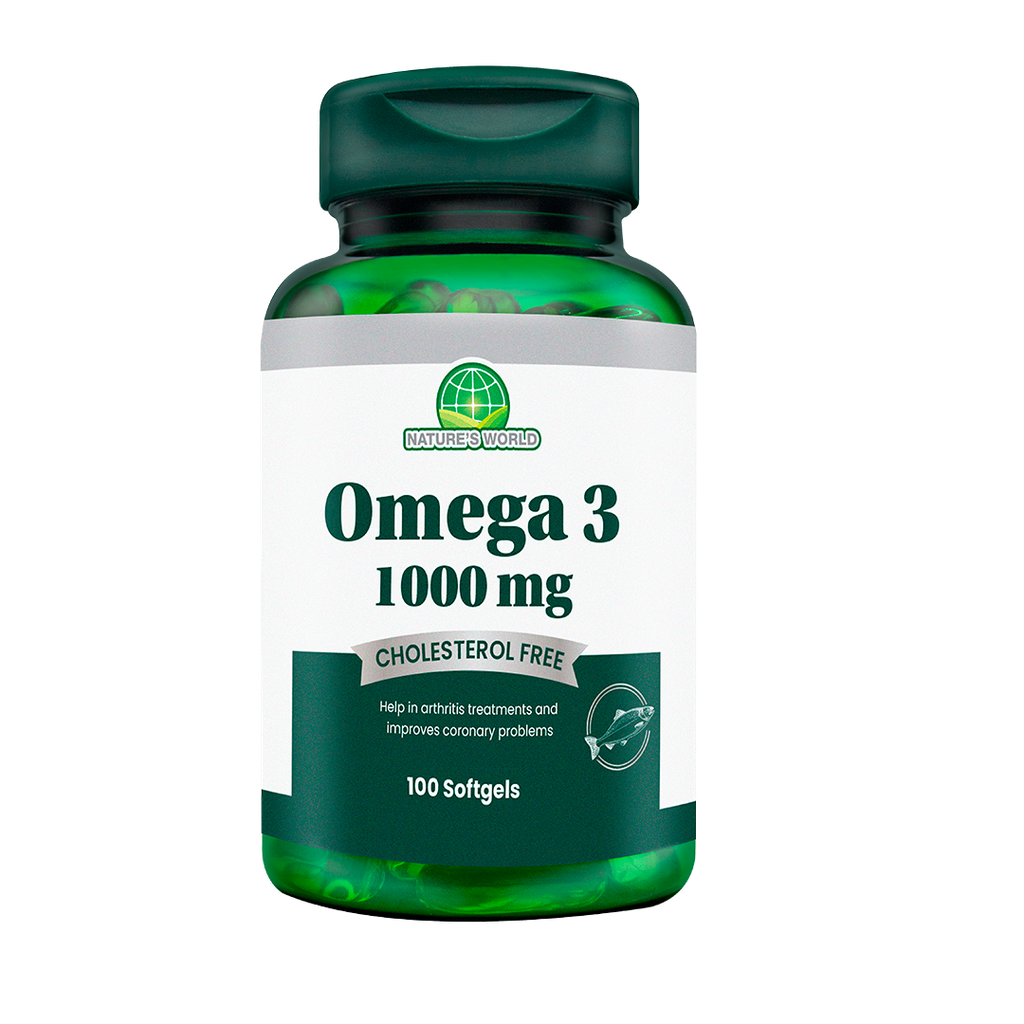 OMEGA 3 SOFTGELS X100 NATURES WORLD