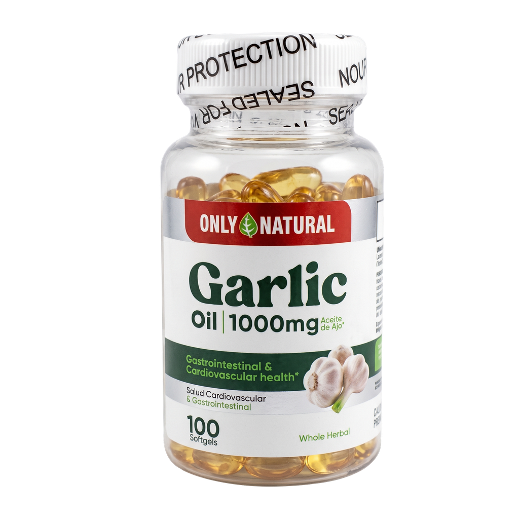 ACEITE DE AJO GARLIC OIL 1000 MG CAPSULAS X 100 ONLYNAT