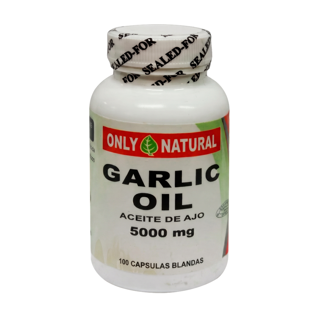 GARLIC OIL 5000 MG SOFTGELS X100 ONLY NATURAL