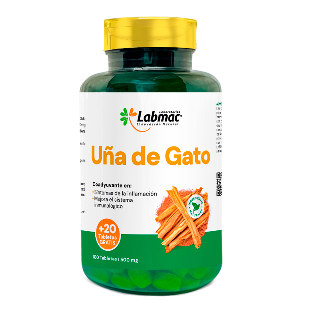 UÑA DE GATO TABLETAS X 100+20 LABMAC