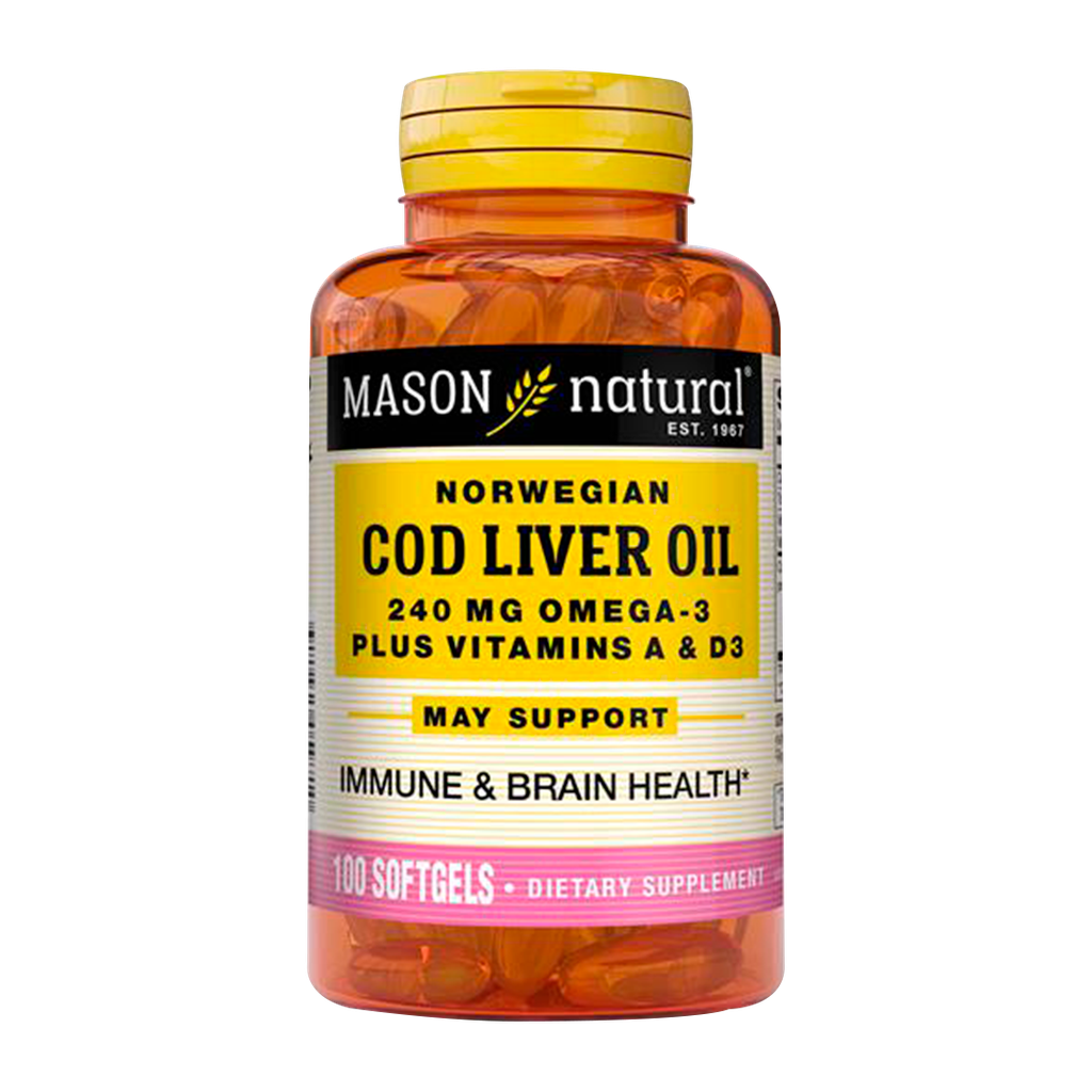 COD LIVER OIL 10 MG CAPSULAS X 100 MASON