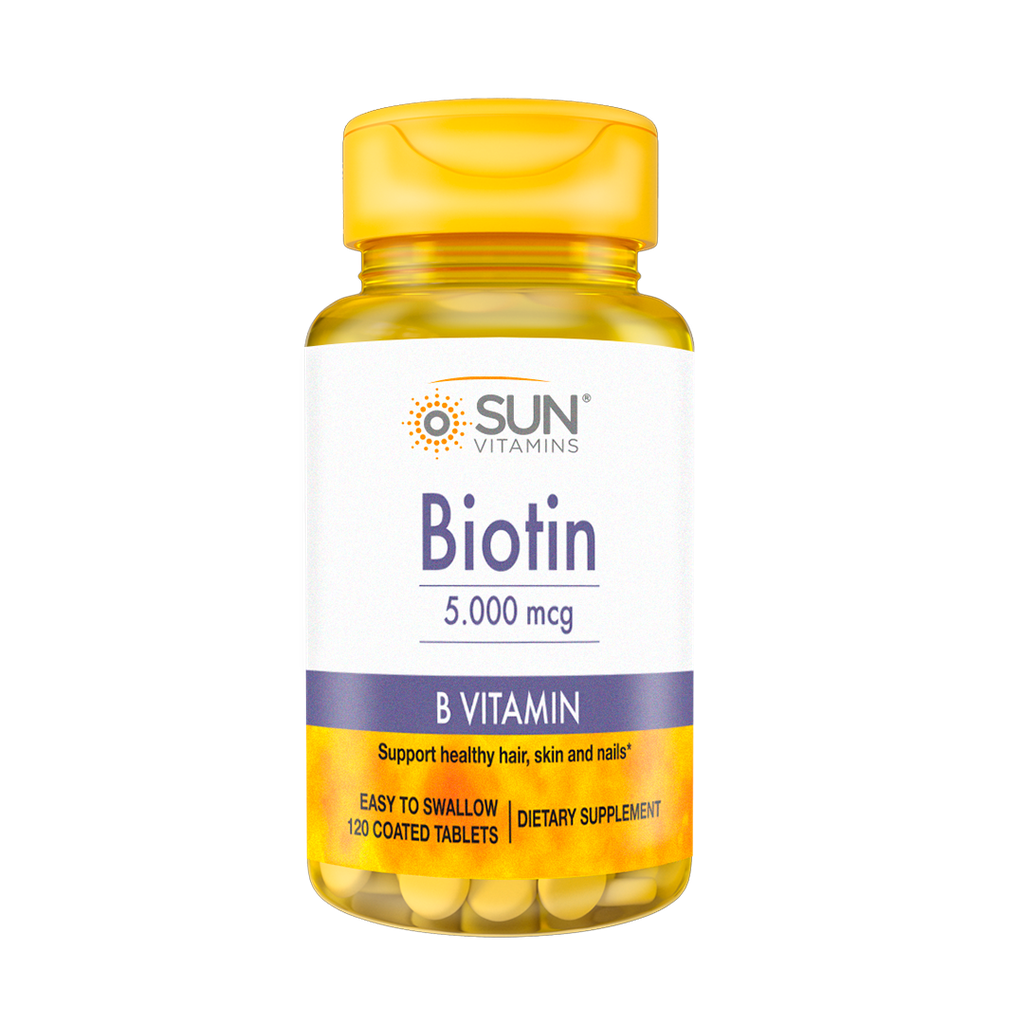 BIOTIN 5000MCG TABLETAS X120 SUN VITAMINS