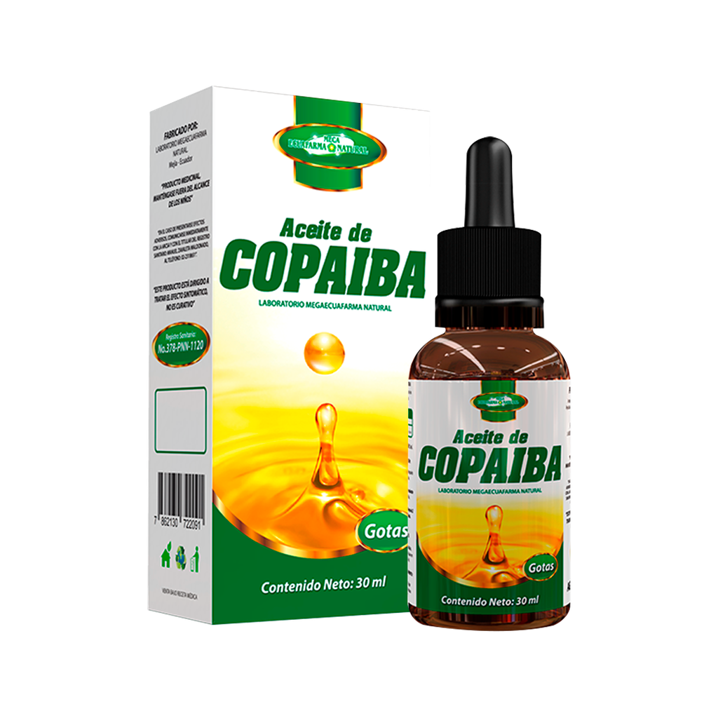 ACEITE DE COPAIBA GOTAS 30ML MEGA ECUAFARMA