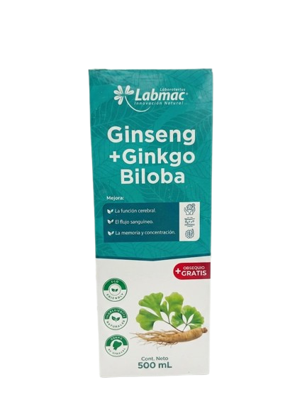 GINSENG + GINKGO BILOBA DE 500ML LABMAC
