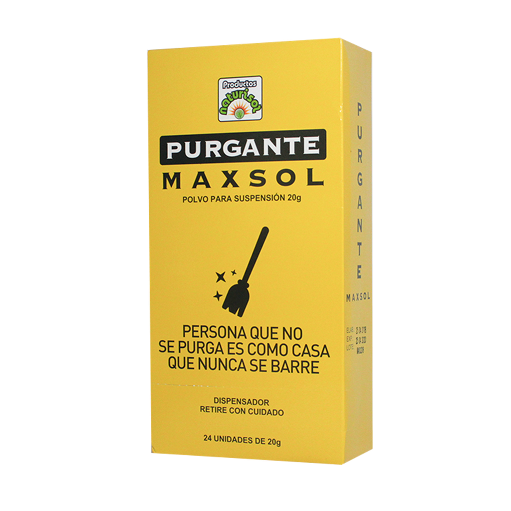 MAXSOL PURGANTE X 24 UNIDADES DE 20G NATURISOL