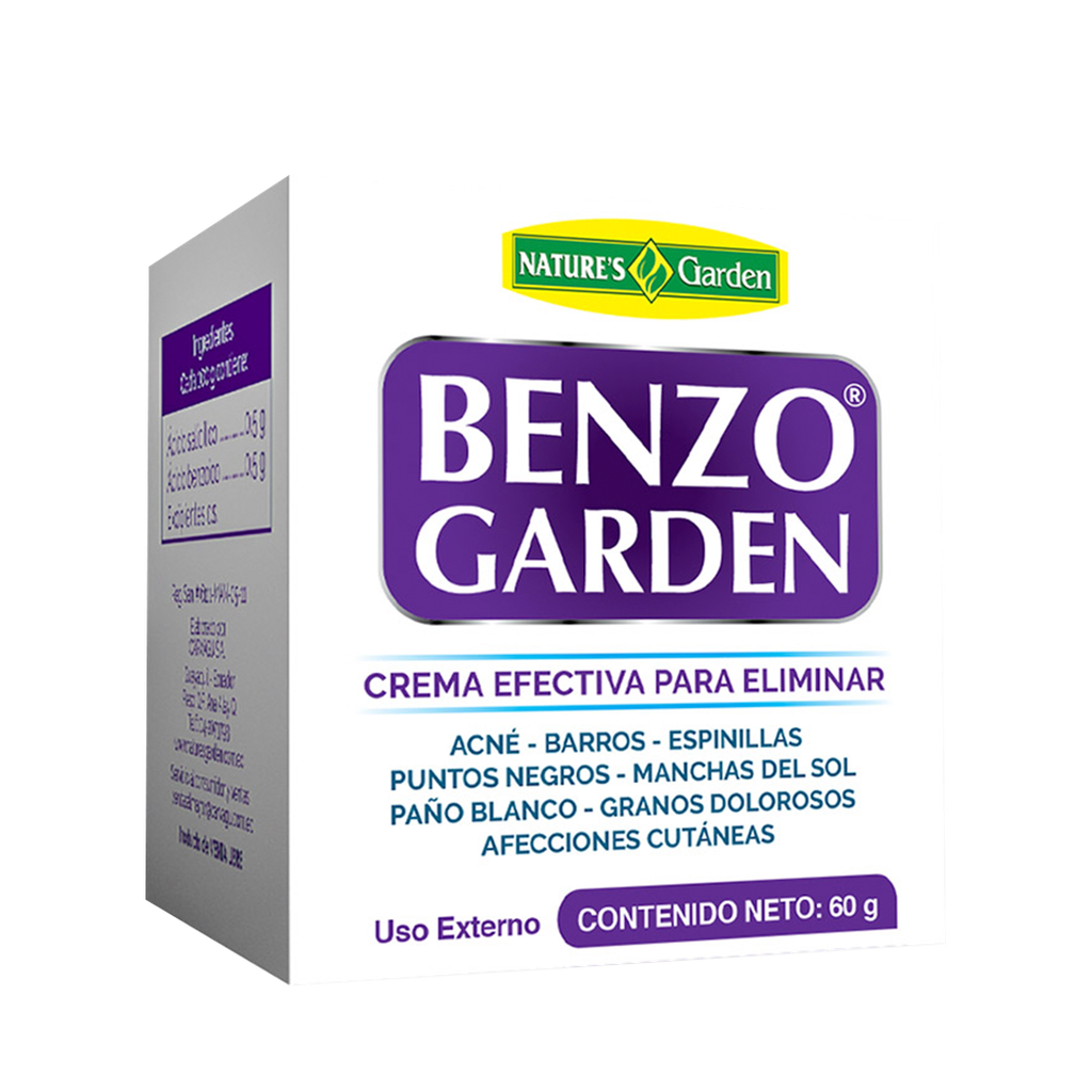BENZOGARDEN CREMA 60 ML DE NATURES GARDEN