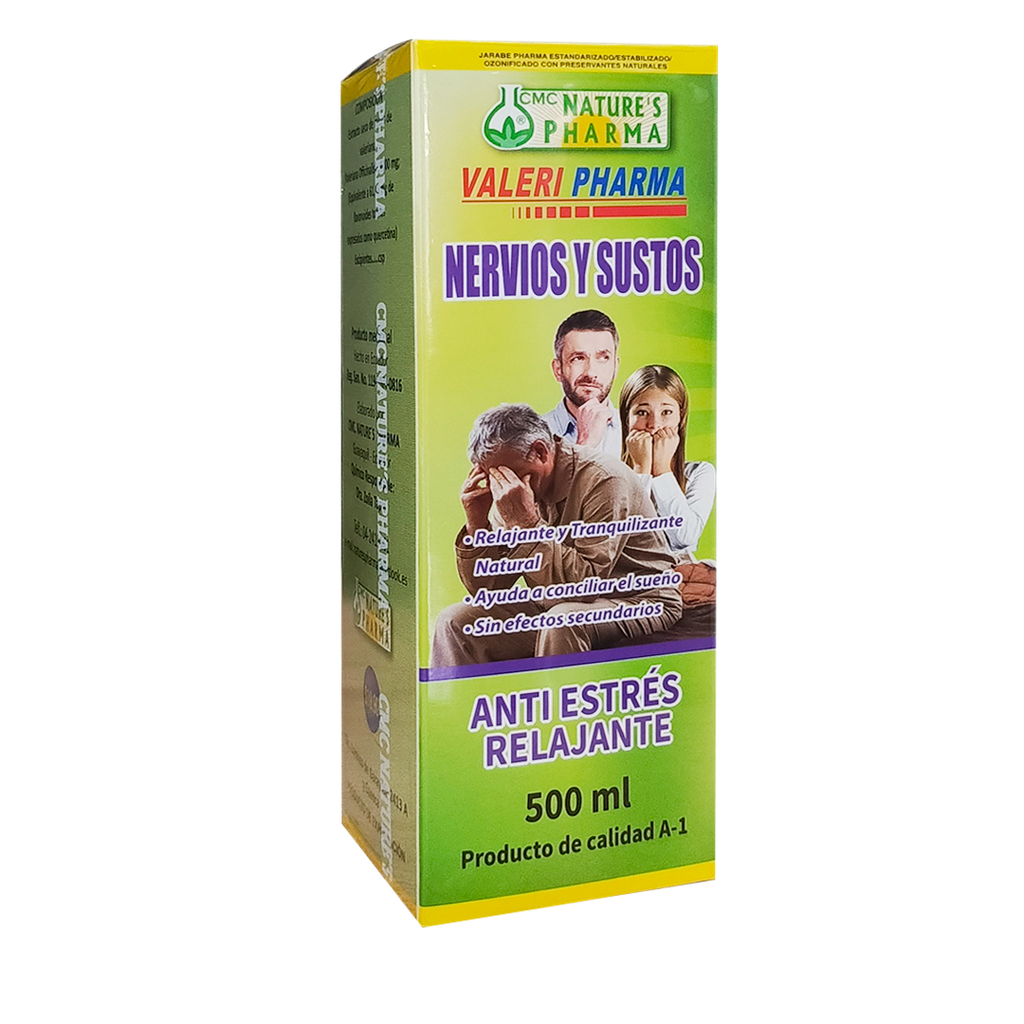 NERVIOS Y SUSTOS JARABE 500 ML NATURES PHARMA
