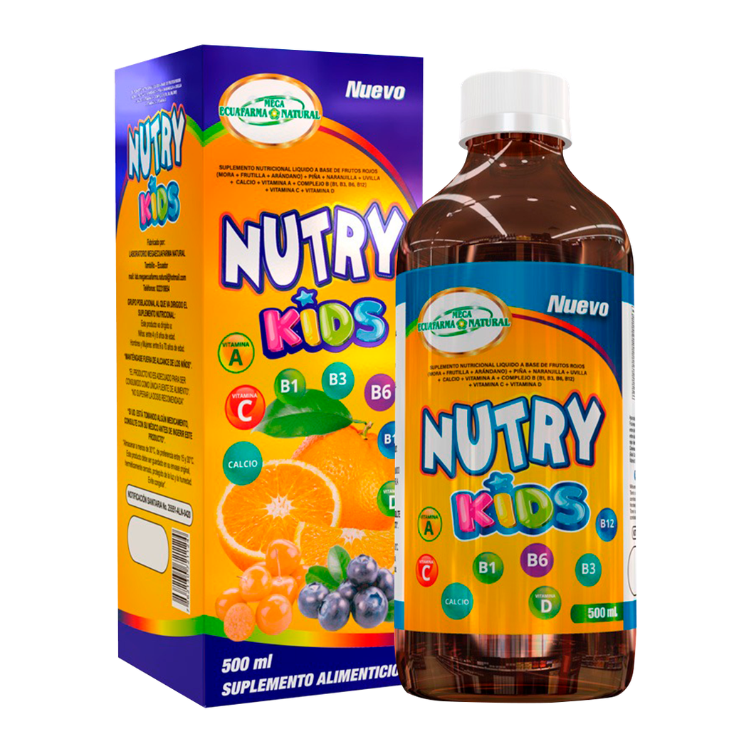 NUTRY KIDS SUPLEMENTO ORAL 500ML MEGA ECUAFARMA
