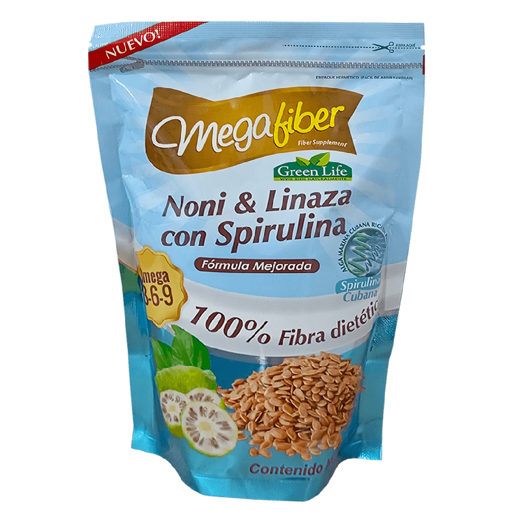 MEGAFIBER POLVO 400G GREEN LIFE