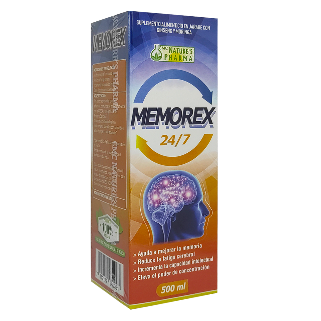 MEMOREX 24/7 JARABE 500 ML NATURES PHARMA