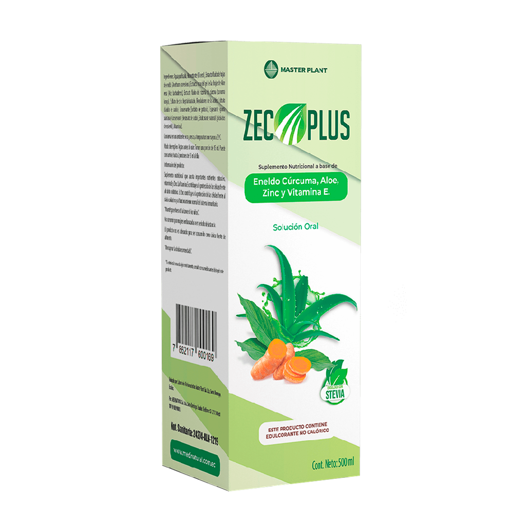 ZEC PLUS SOLUCION ORAL 500ML MASTER PLANT