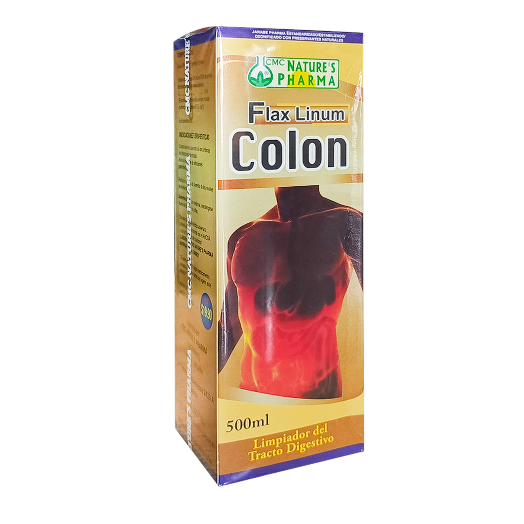 COLON FLAX LINUM JARABE 500ML NATURES PHARMA