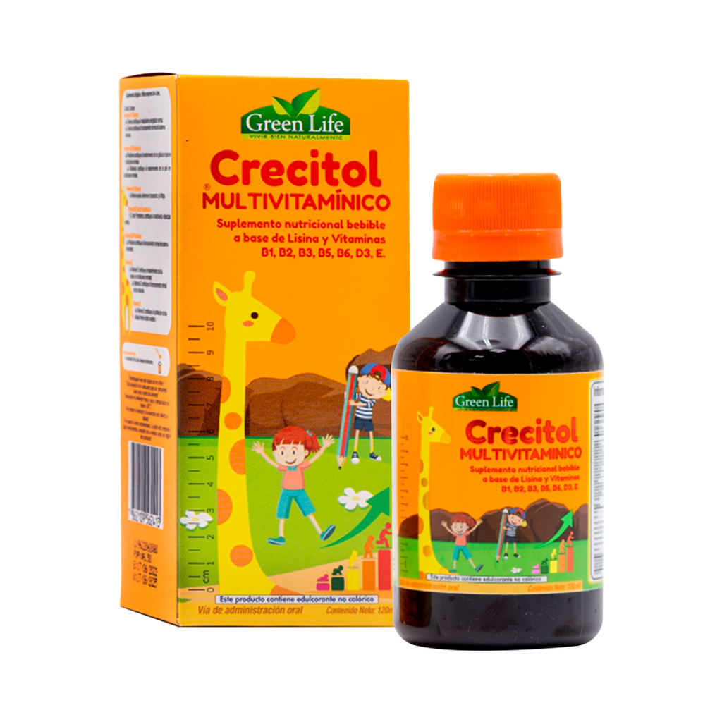 CRECITOL MULTIVITAMINICO SOLUCION ORAL 120ML GREEN LIFE