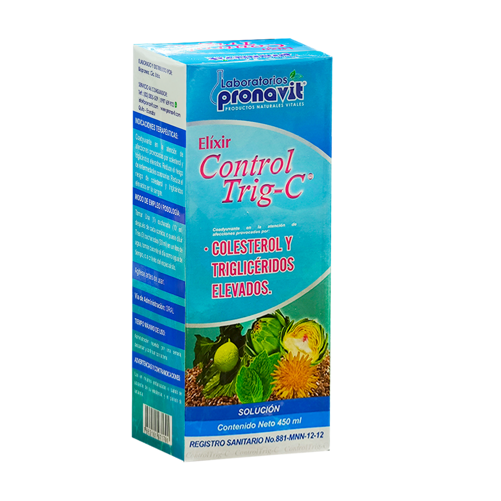 CONTROL TRIG-C TRIGLICERIDOS - COLESTEROL JARABE 450 ML. PRONAVIT