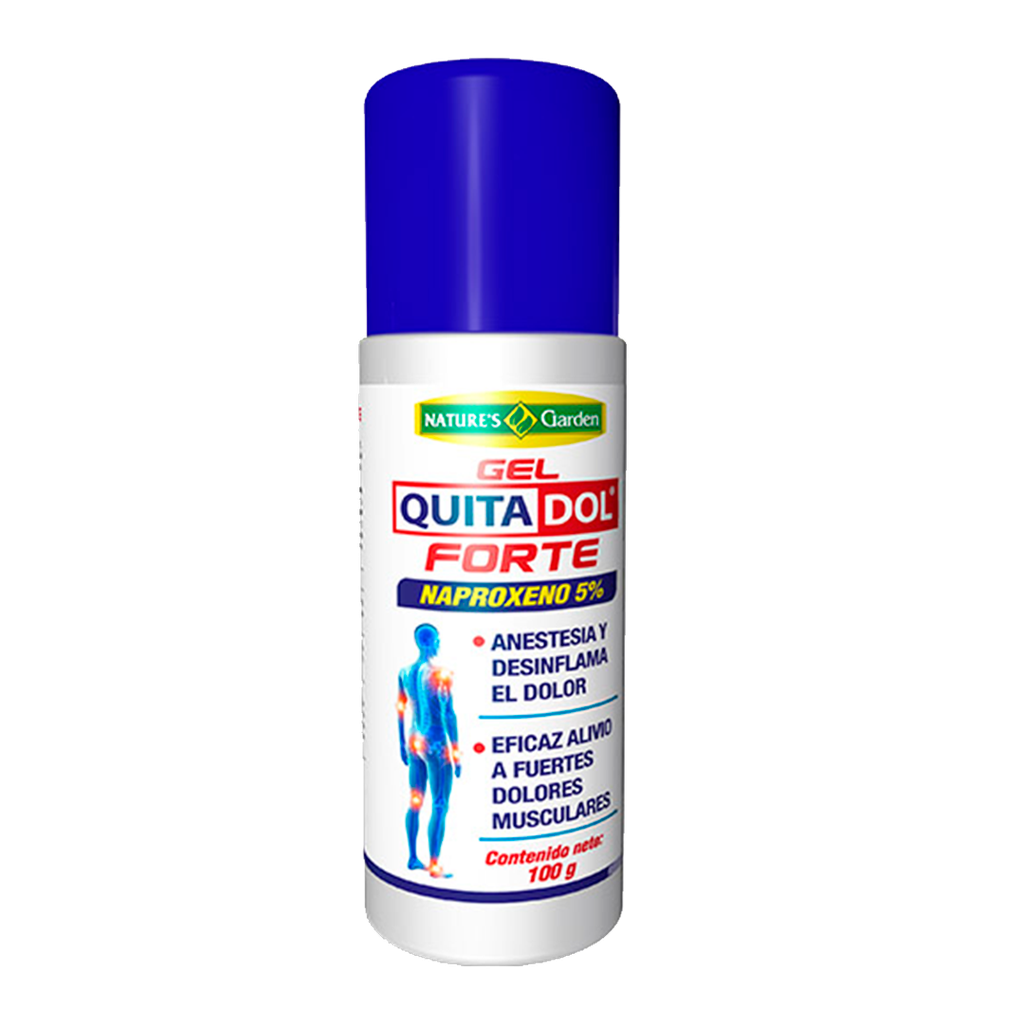 QUITADOL FORTE NAPROXENO GEL ROLL-ON 100G NATURES GARDEN