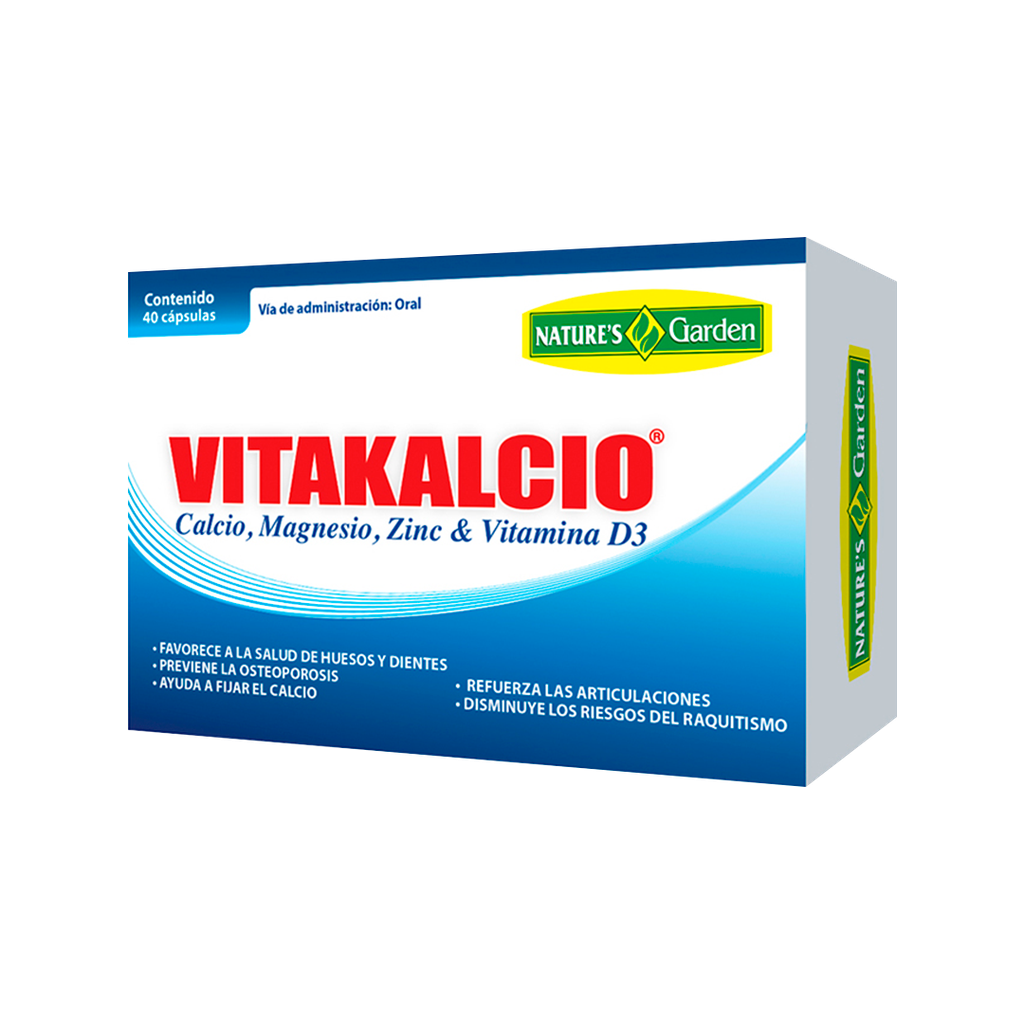 VITAKALCIO CAPSULAS X40 NATURES GARDEN