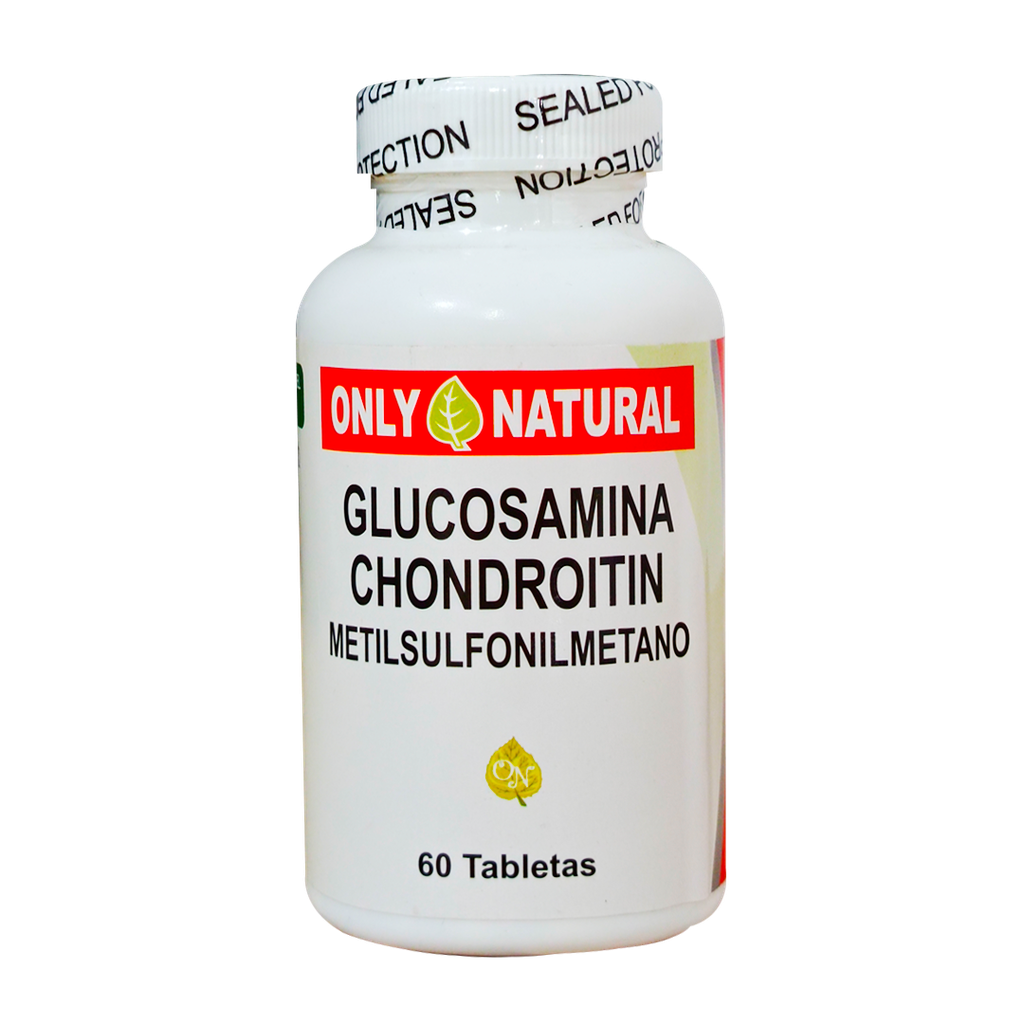 GLUCOSAMINA CHONDROITIN METILSULFONILMETANO TABLETAS X 60 ONLY NATURAL