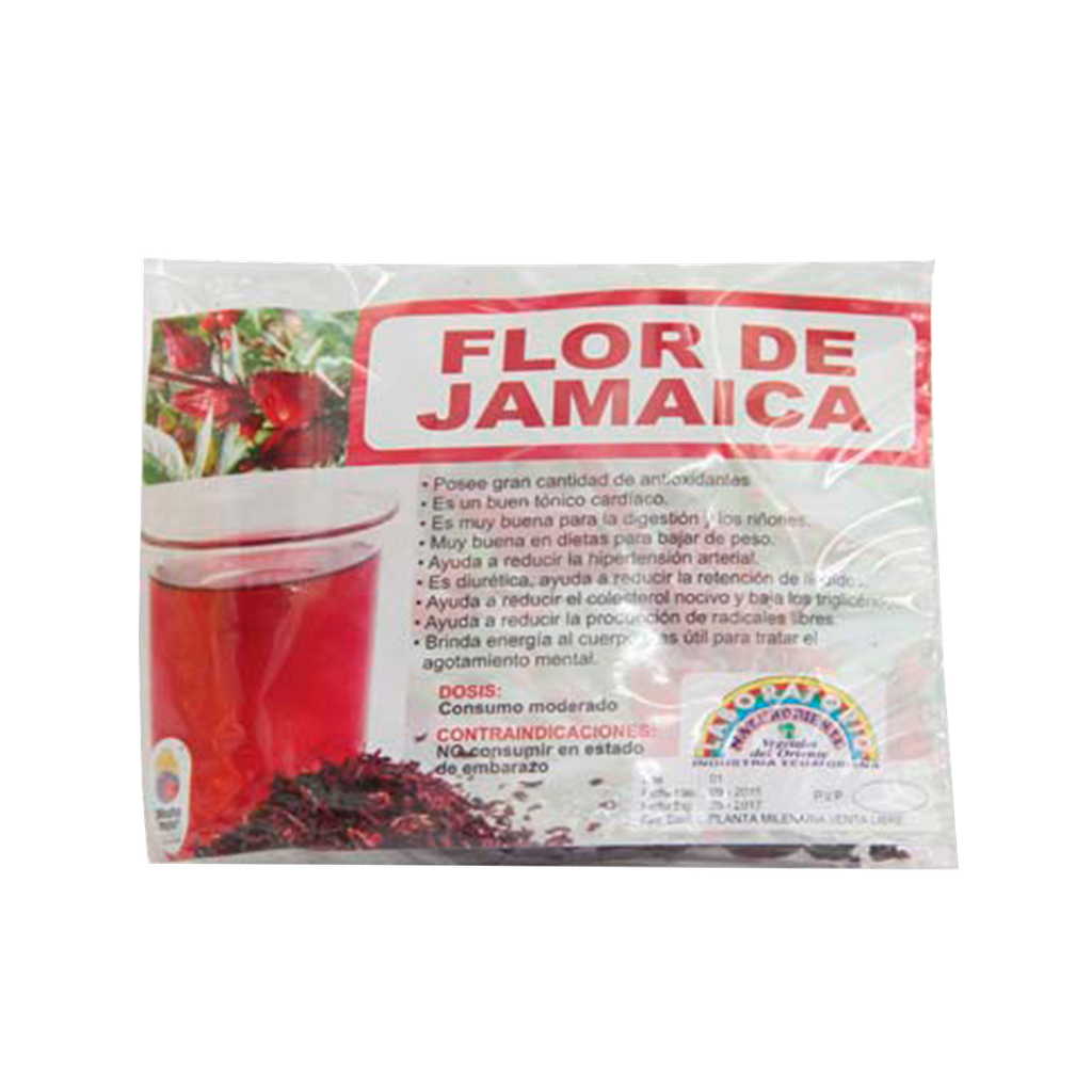FLOR DE JAMAICA MONTE 30 GR VEGETALES DEL ORIENTE