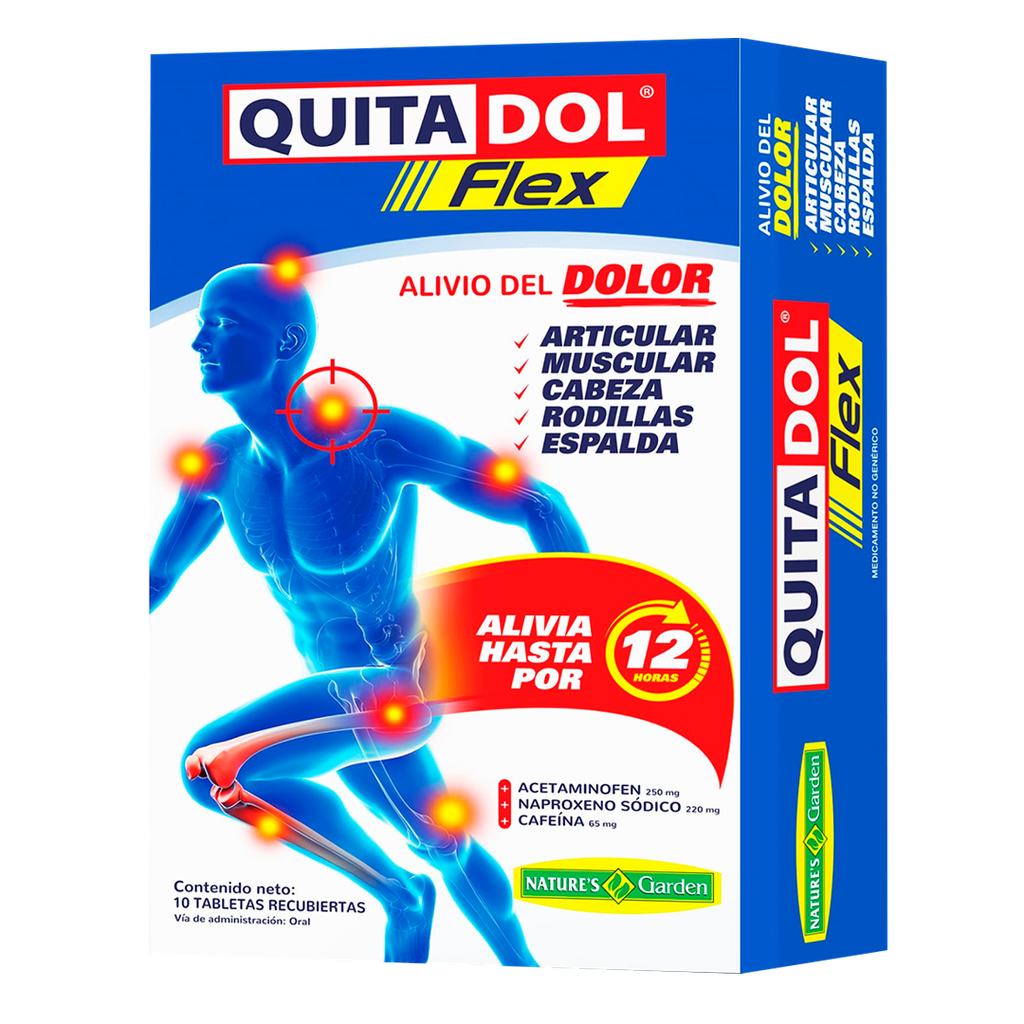 QUITADOL FLEX TABLETAS X10 NATURES GARDEN