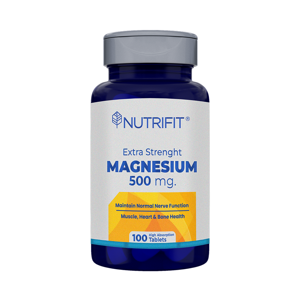 MAGNESIUM 500MG HIGH POTENCY TABLETAS X100 NUTRIFIT